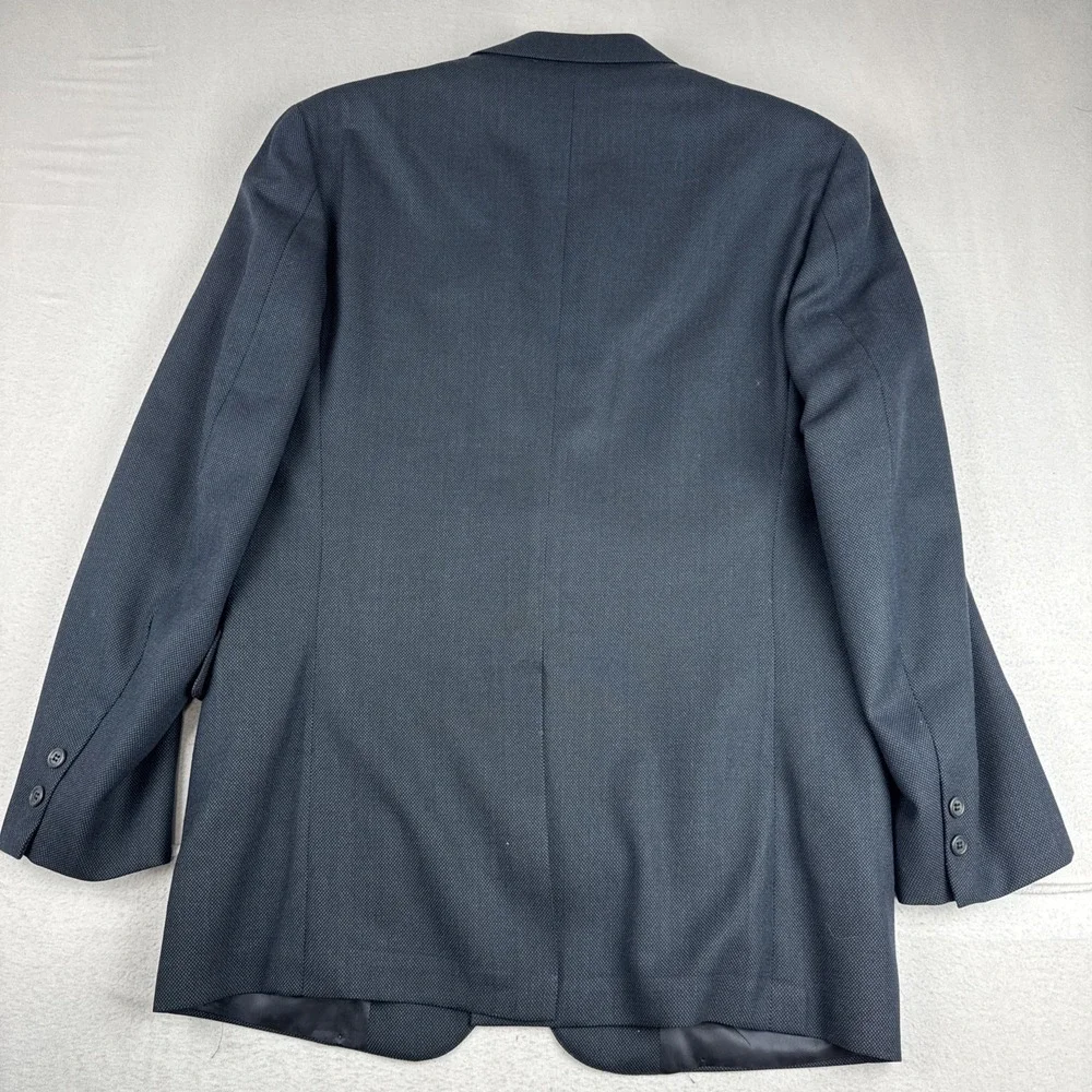 VTG Brooks Brothers Makers Mens Navy Birdseye Blazer 42L Office business wool